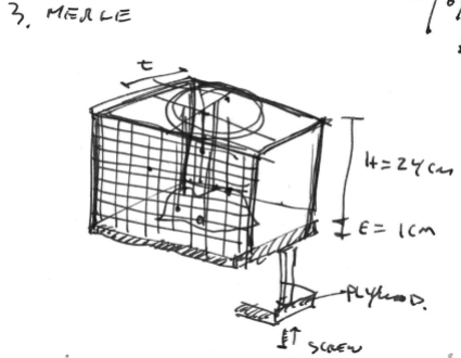 Preliminary sketch of the instrument